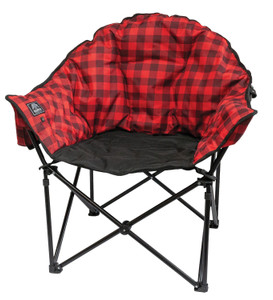 KUMA KM-LBHCH-RB Heated Lazy Bear Chair with 10,000 mAh Power Bank - Red Plaid - KM-LBHCH-RB KUMA KM-LBHCH-RB Heated Lazy Bear Chair with 10,000 mAh Power Bank - Red Plaid - KM-LBHCH-RB