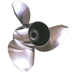 Michigan Wheel 953422 Ballistic XL B-Series 3-Blade Stainless Steel Propeller - RH, 13-1/2" Diameter x 22" Pitch - 953422
