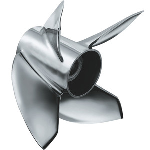 Michigan Wheel 963527 Ballistic XL A-Series 4-Blade Stainless Steel Propeller - RH, 14-1/8" Diameter x 27" Pitch - 963527