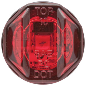 Optronics MCL12RK Mini Sealed 3/4" 1-LED Marker/Clearance Light with Grommet - Red - MCL12RK Optronics MCL12RK Mini Sealed 3/4" 1-LED Marker/Clearance Light with Grommet - Red - MCL12RK