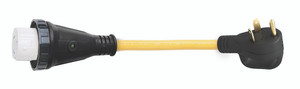 ParkPower 3050PA-B Pigtail Adapter - 50A (125/250V) Female to 30A (125V) Male - 3050PA-B