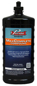 Presta 163032 MaxComplete Compound for Removing P800, Finer Sand Scratches and Light-Heavy Oxidation - 32 Oz. - 163032 Presta 163032 MaxComplete Compound for Removing P800, Finer Sand Scratches and Light-Heavy Oxidation - 32 Oz. - 163032