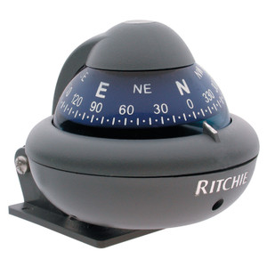 Ritchie Navigation X-10-M RitchieSport Compass - Marine, Gray with Blue Dial - X-10-M