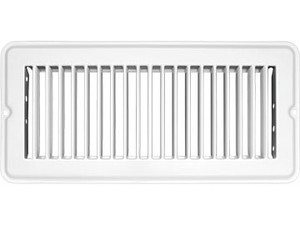 RV Designer H875 Metal Undampered Vent Register - 4" x 10", White - H875
