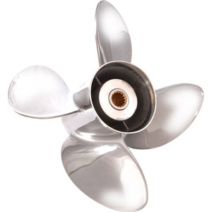 Solas 1453-130-17 HR Titan 4 Stainless Steel 4-Blade Propeller - RH, 13" Diameter x 17" Pitch - 1453-130-17
