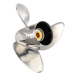 Solas 3451-139-19 HR Titan 3 Stainless Steel 3-Blade Propeller - RH, 13-7/8" Diameter x 19" Pitch - 3451-139-19