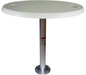 Springfield Marine 1690206 Stowable Table Package - 18" x 30", Oval - 1690206