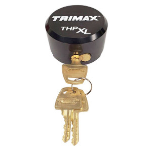 TRIMAX THPXL-AL BK Aluminum "Hockey Puck" Internal Shackle Padlock - Black - THPXL-AL BK TRIMAX THPXL-AL BK Aluminum "Hockey Puck" Internal Shackle Padlock - Black - THPXL-AL BK