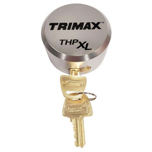 TRIMAX THPXL-AL SV Aluminum "Hockey Puck" Internal Shackle Padlock - Silver - THPXL-AL SV TRIMAX THPXL-AL SV Aluminum "Hockey Puck" Internal Shackle Padlock - Silver - THPXL-AL SV