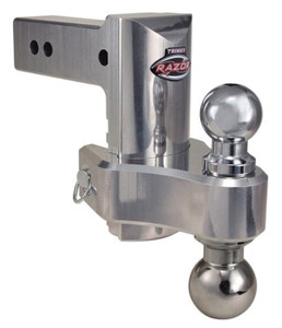 TRIMAX TRZ6AL-HD Razor 6" Heavy-Duty Aluminum Adjustable Drop Hitch, Pin and Clip - TRZ6AL-HD TRIMAX TRZ6AL-HD Razor 6" Heavy-Duty Aluminum Adjustable Drop Hitch, Pin and Clip - TRZ6AL-HD
