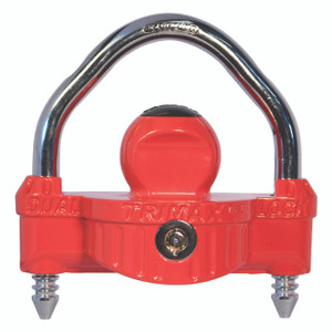 TRIMAX UMAX25D Universal Narrow Body 1/2" Steel Shackle Dual Coupler Lock - UMAX25D TRIMAX UMAX25D Universal Narrow Body 1/2" Steel Shackle Dual Coupler Lock - UMAX25D