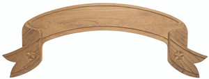 Whitecap 60602 Teak Scroll Style Nameboard - 60602