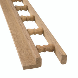 Whitecap 60703 Teak 5' L-Type Pin Rail - 60703 Whitecap 60703 Teak 5' L-Type Pin Rail - 60703