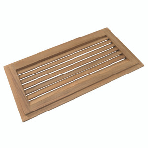 Whitecap 60716 Teak Louvered Insert - 9-3/8" x 18" x 3/4" - 60716 Whitecap 60716 Teak Louvered Insert - 9-3/8" x 18" x 3/4" - 60716