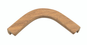 Whitecap 60841 Teak 5/8"H x 7/8"W Cap Molding - 60841
