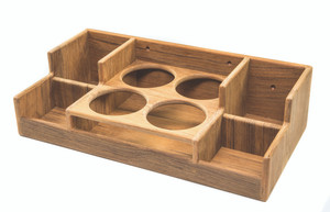 Whitecap 62550 Teak Bar Rack - 62550