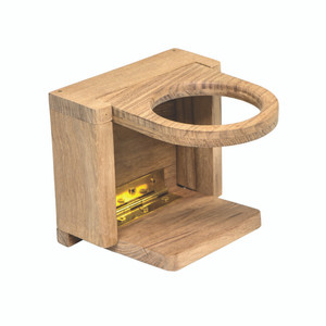Whitecap 62601 Teak Folding Drink Holder - 62601 Whitecap 62601 Teak Folding Drink Holder - 62601
