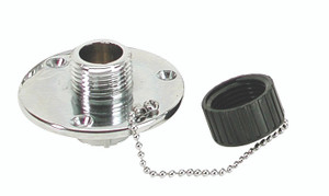 Whitecap P-2454C Chrome-Plated Brass Water Outlet - 1/2" FIPT x 3/4" GHT - P-2454C