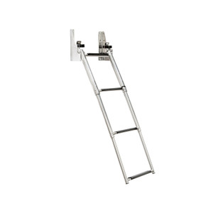 Whitecap S-1857 Four-Step Telescoping Transom Mount Ladder - S-1857