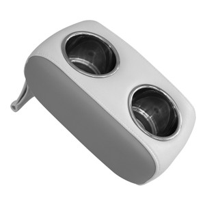 Wise 3059-1883 Portable Stainless Double Drink Holder for Pontoon Furniture - Sky Gray/Dove Gray - 3059-1883 Wise 3059-1883 Portable Stainless Double Drink Holder for Pontoon Furniture - Sky Gray/Dove Gray - 3059-1883