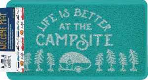 Camco RV - Scrub Rug Teal/wht 26.5 X15 - 53199 Camco RV - Scrub Rug Teal/wht 26.5 X15 - 53199