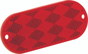 Horizon Global - Reflector Red W/mnt Hole - 71-78-010 Horizon Global - Reflector Red W/mnt Hole - 71-78-010