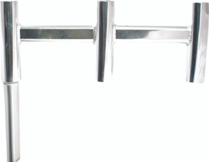 Tigress - Offset Triple Alum Rod Holder - 88149-1 Tigress - Offset Triple Alum Rod Holder - 88149-1