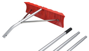 Extreme Max 5600.3288 Poly Roof Rake - 21' Reach With 23" Blade - 5600.3288