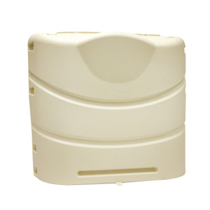 Camco 40532 Heavy-duty Propane Tank Cover For 30 Lb. Steel Double Tanks - Deluxe, Colonial White - 40532