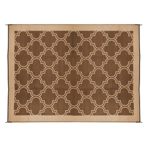 Camco 42877 6'x 9' Leisure Mat Lattice Brown - 42877 Camco 42877 6'x 9' Leisure Mat Lattice Brown - 42877