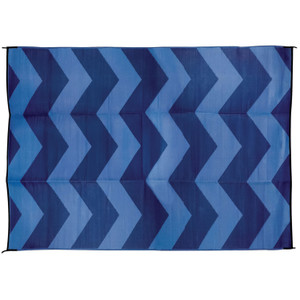 Camco 42858 Leisure Mat - 9' X 12', Chevron Blue - 42858 Camco 42858 Leisure Mat - 9' X 12', Chevron Blue - 42858