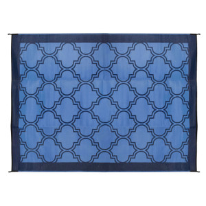 Camco 42856 9'x12' Leisure Mat Lattice Blue - 42856 Camco 42856 9'x12' Leisure Mat Lattice Blue - 42856