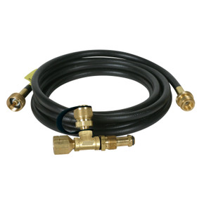 Camco 59103 Brass Tee With 3 Ports And 12' Hose - 59103