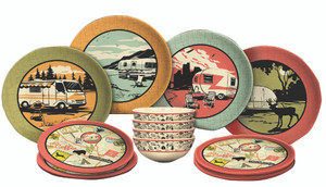 Camp Casual Cc-001 12-piece Dish Set - CC-001 Camp Casual Cc-001 12-piece Dish Set - CC-001