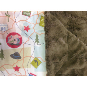 Camp Casual Cc-005tm The Throw Plush Blanket - Travel Map - CC-005TM Camp Casual Cc-005tm The Throw Plush Blanket - Travel Map - CC-005TM