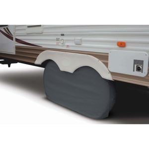 Classic Accessories 80-211 Xl Dual Axle Wheel Cover - Fits 30" To 33", White - 80-211 Classic Accessories 80-211 Xl Dual Axle Wheel Cover - Fits 30" To 33", White - 80-211