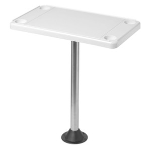 Detmar 12-1107c Ivory Removable Marine/rv Table Kit - Rectangular, Flush Mount - 12-1107C Detmar 12-1107c Ivory Removable Marine/rv Table Kit - Rectangular, Flush Mount - 12-1107C