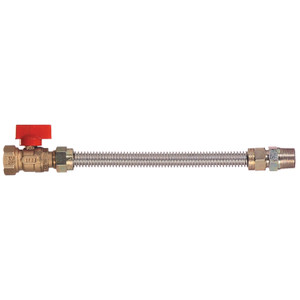 Dormont 30-3135-18 Flexible Gas Connector With Valve - 18" - 30-3135-18 Dormont 30-3135-18 Flexible Gas Connector With Valve - 18" - 30-3135-18