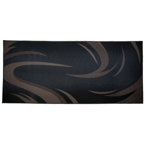 Ming's Mark Sd8181 Stylish Camping Reversible Swish Patio Mat - 8' X 18', Black/brown - SD8181 Ming's Mark Sd8181 Stylish Camping Reversible Swish Patio Mat - 8' X 18', Black/brown - SD8181