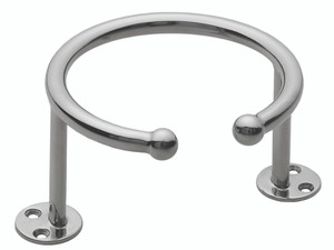 Whitecap S-3516 Stainless Steel Top-mount Ring Cup Holder - 1 Cup, Base Mount - S-3516 Whitecap S-3516 Stainless Steel Top-mount Ring Cup Holder - 1 Cup, Base Mount - S-3516