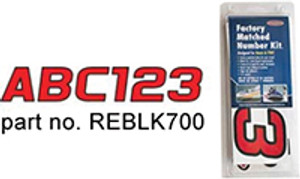 Hardline - Letter / Number Set - Chrome & Black - CHBLK700 Hardline - Letter / Number Set - Chrome & Black - CHBLK700