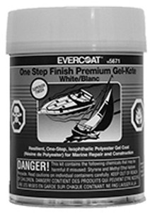 Itw Evercoat - One Step Finish Gel Kote - White - Pint - 105670 Itw Evercoat - One Step Finish Gel Kote - White - Pint - 105670