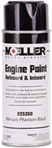 Moeller Marine - Engine Spray Paint - Mercury (black) - 25350 Moeller Marine - Engine Spray Paint - Mercury (black) - 25350