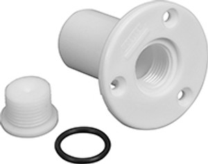 Moeller Marine - Transom Drain Tube With Plug - 020303-10 Moeller Marine - Transom Drain Tube With Plug - 020303-10