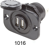 Navico Group - Dual Usb Charger Socket - 1016-BSS