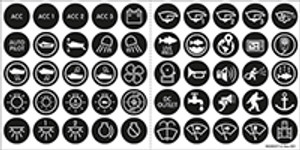 Navico Group - Label Kit Ss Button Switch Back Lit - 4230-BSS Navico Group - Label Kit Ss Button Switch Back Lit - 4230-BSS