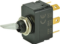 Navico Group - Lighted Toggle Switch - On/off/on - Red - 1001907