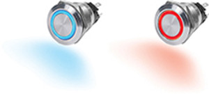 Navico Group - Switch Button Ss 10a Off-on Red - 4162-BSS