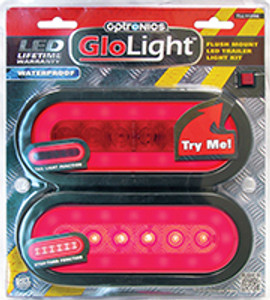 Optronics - Glolight Led Trailer Light Kit - Oval - TLL112RK Optronics - Glolight Led Trailer Light Kit - Oval - TLL112RK