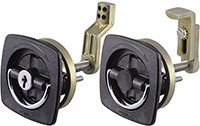 Perko - Flush Latch (black) - Non Locking - 0932DP2BLK
